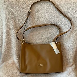 Coach Brown Leather Crossbody Shoulder Bag